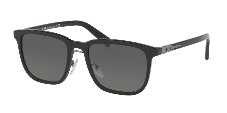 Prada CATWALK PR02TS Rectangle Sunglasses  1AB0A7-BLACK 52-19-145 - Color Map black