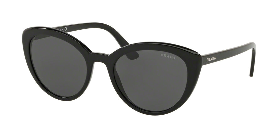 Prada CATWALK PR02VS Cat Eye Sunglasses  1AB5S0-BLACK 54-20-145 - Color Map black