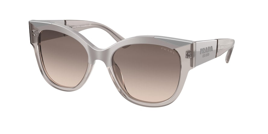 Prada PR02WSF Pillow Sunglasses  04M3D0-MINK/OPAL SAND 56-19-140 - Color Map light brown