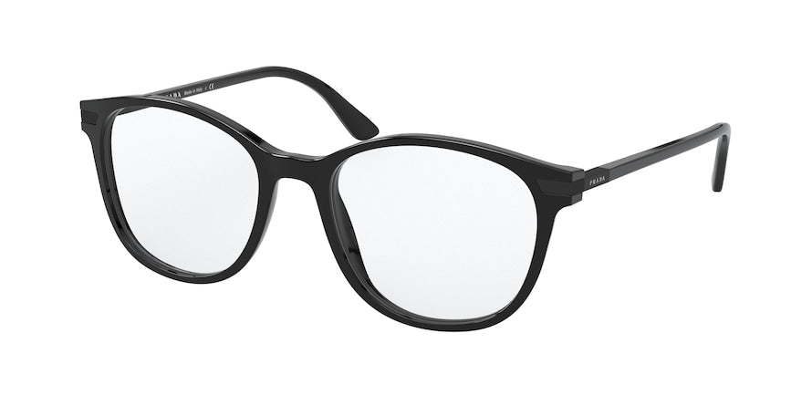 Prada PR02WVF Phantos Eyeglasses  07F1O1-BLACK 54-19-145 - Color Map black