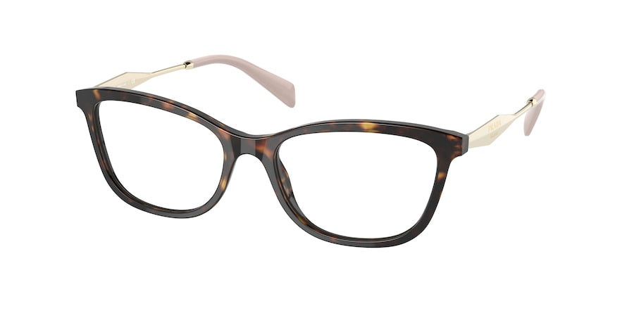 Prada PR02YVF Butterfly Eyeglasses  2AU1O1-TORTOISE 55-16-140 - Color Map havana