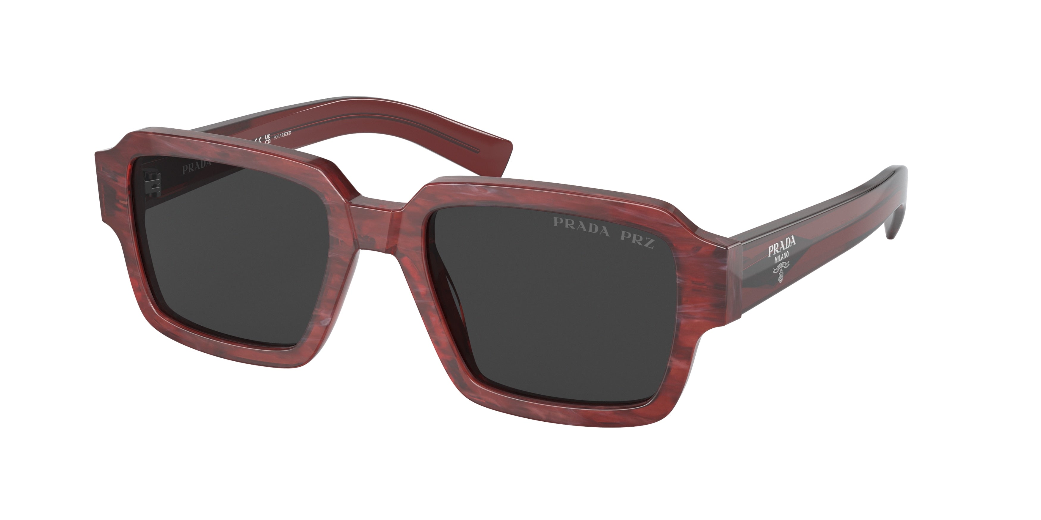 Prada PR02ZS Square Sunglasses  15F08G-Etruscan Stone 52-140-20 - Color Map Grey
