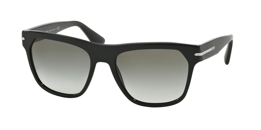 Prada PR03RS Square Sunglasses  1AB0A7-BLACK 55-18-145 - Color Map black