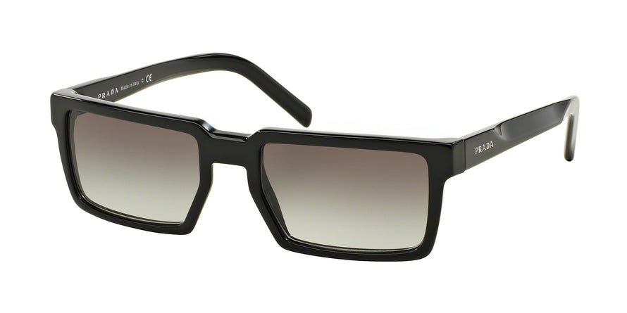 Prada PR03SS Rectangle Sunglasses  1AB0A7-BLACK 54-19-145 - Color Map black