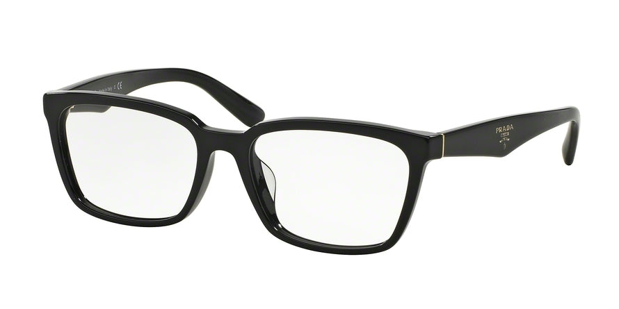 Prada PR03SV Square Eyeglasses  1AB1O1-BLACK 55-17-140 - Color Map black