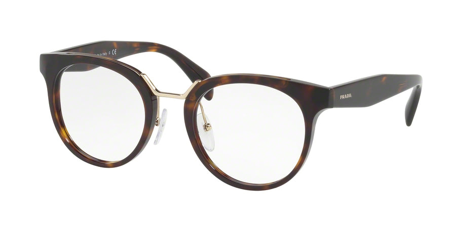 Prada PR03UV Phantos Eyeglasses  2AU1O1-HAVANA 51-22-140 - Color Map havana