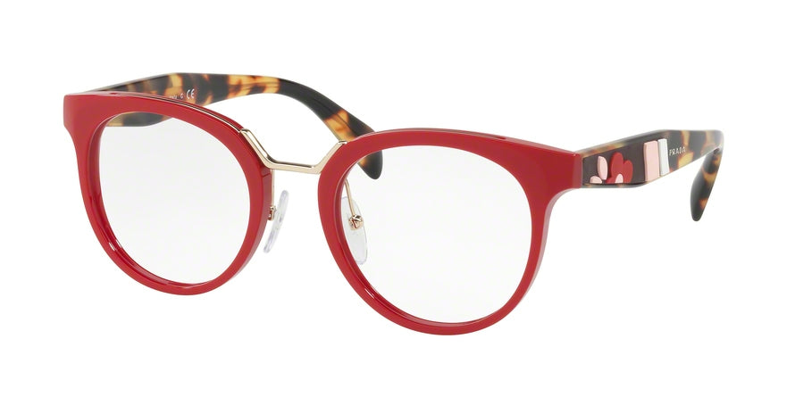Prada PR03UV Phantos Eyeglasses  UA41O1-RED 51-22-140 - Color Map red