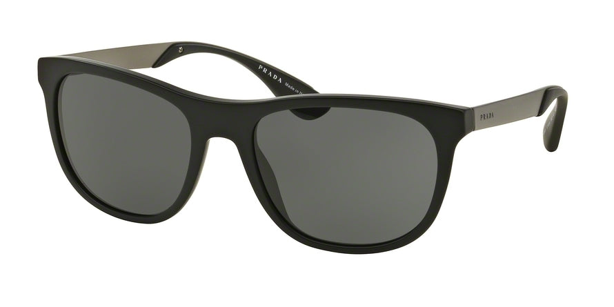 Prada PR04SSF Square Sunglasses  1BO1A1-MATTE BLACK 57-19-145 - Color Map black