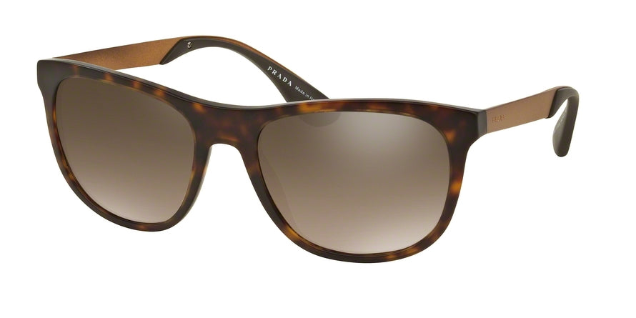 Prada PR04SSF Square Sunglasses  HAQ4O2-MATTE HAVANA 57-19-145 - Color Map havana
