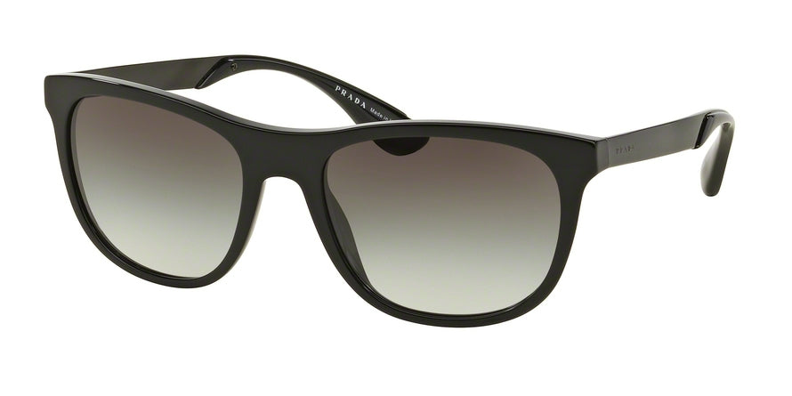 Prada PR04SS Square Sunglasses  1AB0A7-BLACK 57-19-145 - Color Map black