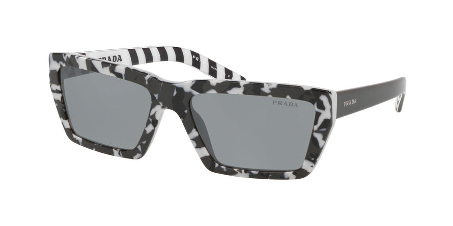 Prada PR04VSF Irregular Sunglasses  4433C2-CAMUFLAGE BLACK 59-16-140 - Color Map grey