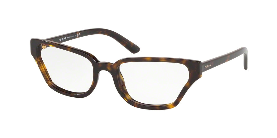 Prada CATWALK PR04XVF Irregular Eyeglasses  2AU1O1-HAVANA 54-18-140 - Color Map havana