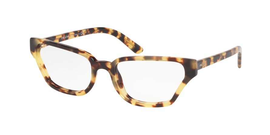 Prada CATWALK PR04XVF Irregular Eyeglasses  7S01O1-MEDIUM HAVANA 54-18-140 - Color Map havana