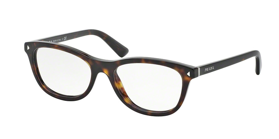 Prada PR05RV Cat Eye Eyeglasses  2AU1O1-HAVANA 53-17-140 - Color Map havana