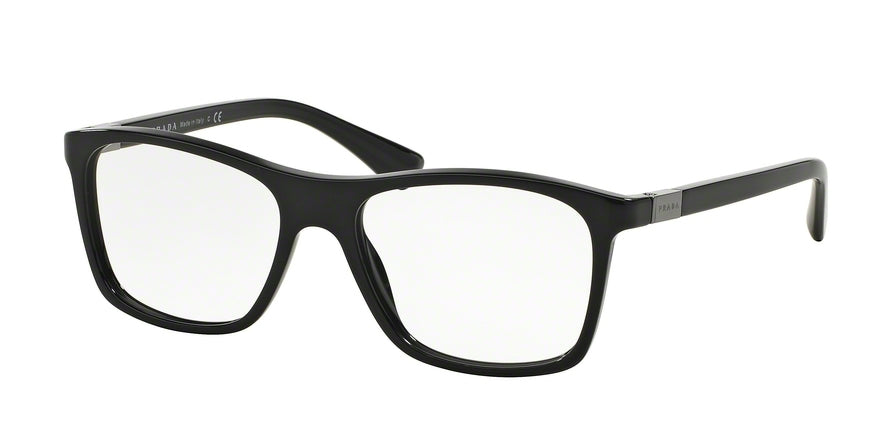 Prada PR05SV Square Eyeglasses  1AB1O1-BLACK 55-17-140 - Color Map black