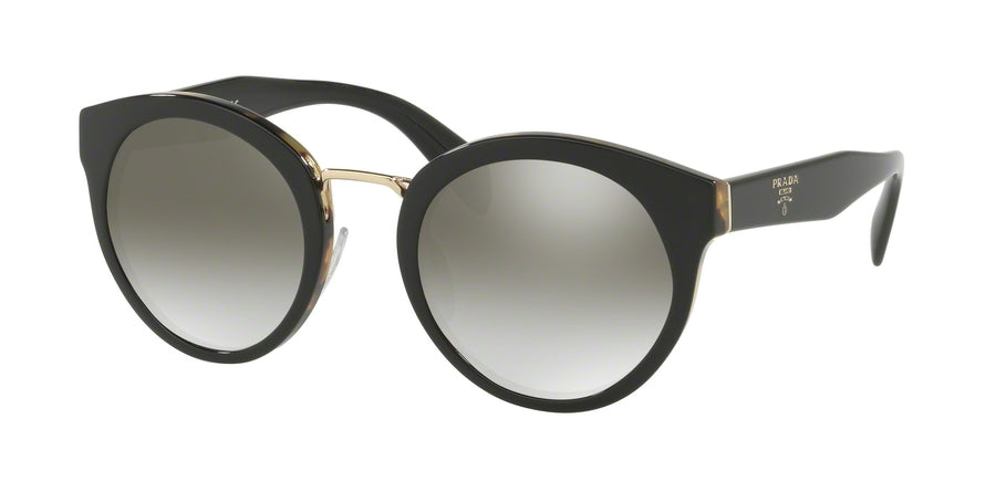 Prada HERITAGE PR05TS Phantos Sunglasses  NAI5O0-BLACK/MEDIUM HAVANA 53-23-140 - Color Map black