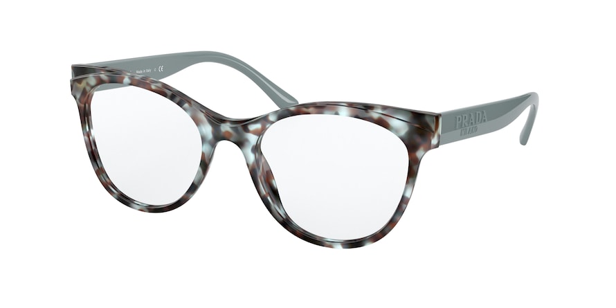 Prada PR05WVF Butterfly Eyeglasses  05H1O1-BLUE/BROWN 53-19-140 - Color Map multi