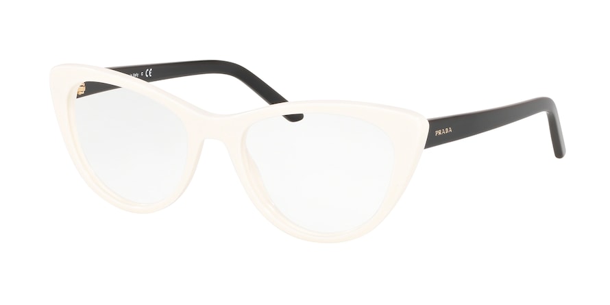 Prada MILLENNIALS PR05XV Cat Eye Eyeglasses  7S31O1-IVORY 51-18-140 - Color Map ivory