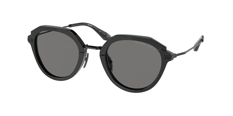 Prada PR05YS Phantos Sunglasses  1AB5Z1-BLACK 50-24-145 - Color Map black