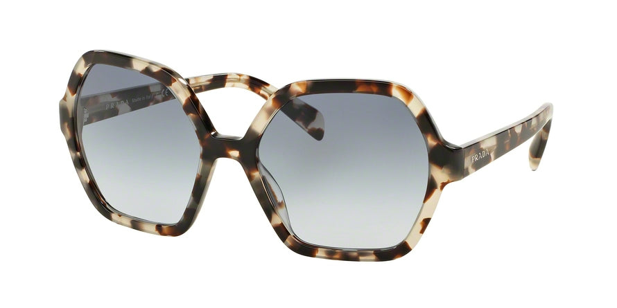 Prada PR06SS Irregular Sunglasses  UAO4R2-SPOTTED OPAL BROWN 56-18-135 - Color Map brown