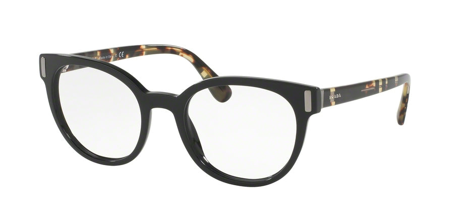 Prada PR06TV Phantos Eyeglasses  1AB1O1-BLACK 52-20-135 - Color Map black