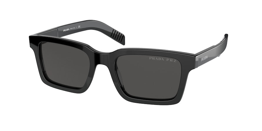 Prada PR06WSF Rectangle Sunglasses  1AB08G-BLACK 54-20-145 - Color Map black