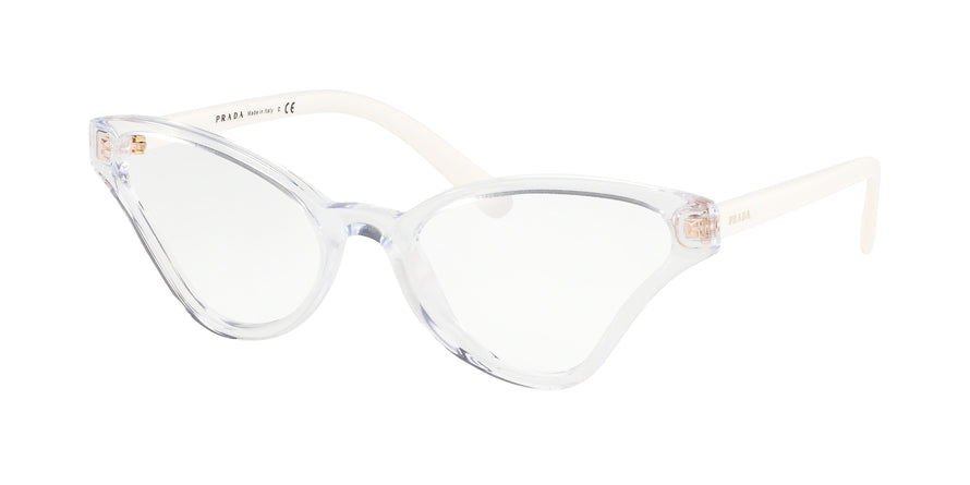 Prada CATWALK PR06XV Butterfly Eyeglasses  2AZ1O1-CRYSTAL 56-19-140 - Color Map clear