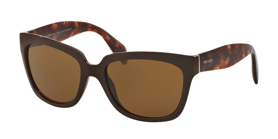 Prada PR07PS Square Sunglasses  DHO5Y1-BROWN 56-18-140 - Color Map brown
