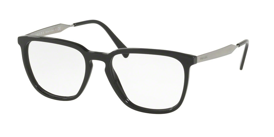 Prada PR07UV Pillow Eyeglasses  1AB1O1-BLACK 55-18-145 - Color Map black