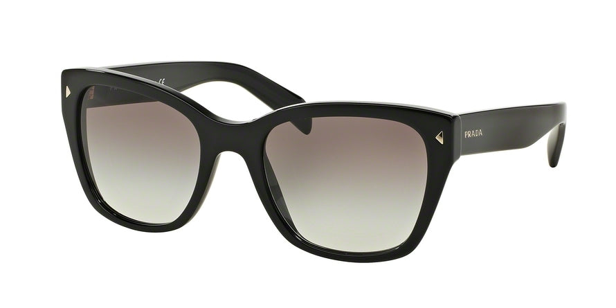 Prada HERITAGE PR09SSF Square Sunglasses  1AB0A7-BLACK 56-20-140 - Color Map black