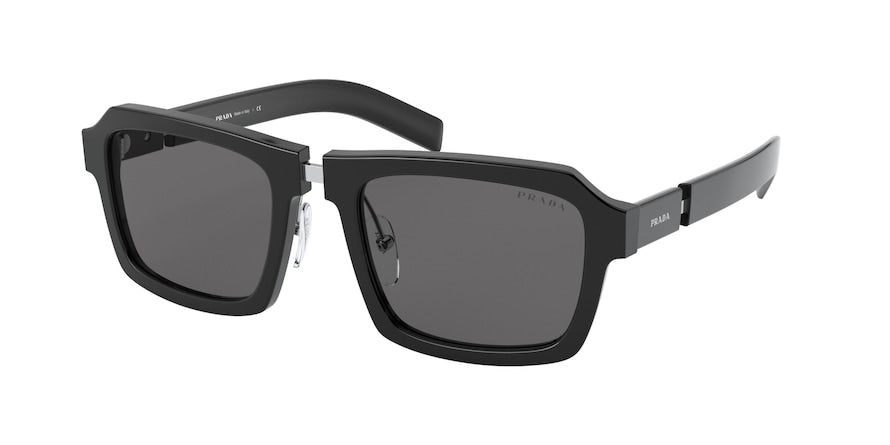 Prada PR09XS Pillow Sunglasses  1AB5S0-BLACK 53-21-145 - Color Map black