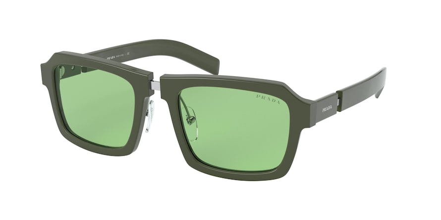 Prada PR09XS Pillow Sunglasses  5401G2-GREEN 53-21-145 - Color Map green