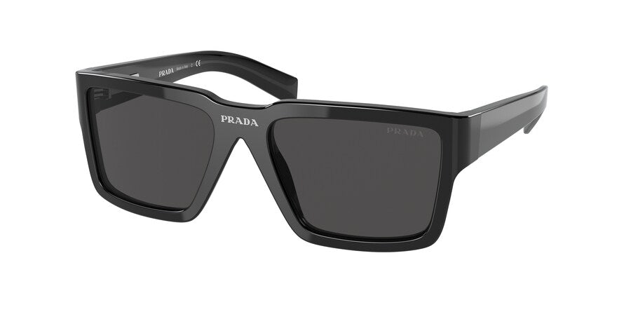 Prada PR09YSF Rectangle Sunglasses  1AB5S0-BLACK 57-16-140 - Color Map black