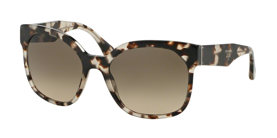 Prada CATWALK PR10RSF Irregular Sunglasses  UAO3D0-SPOTTED OPAL BROWN 57-19-140 - Color Map brown