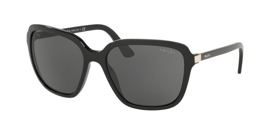 Prada HERITAGE PR10VSF Pillow Sunglasses  1AB5S0-BLACK 60-17-130 - Color Map black