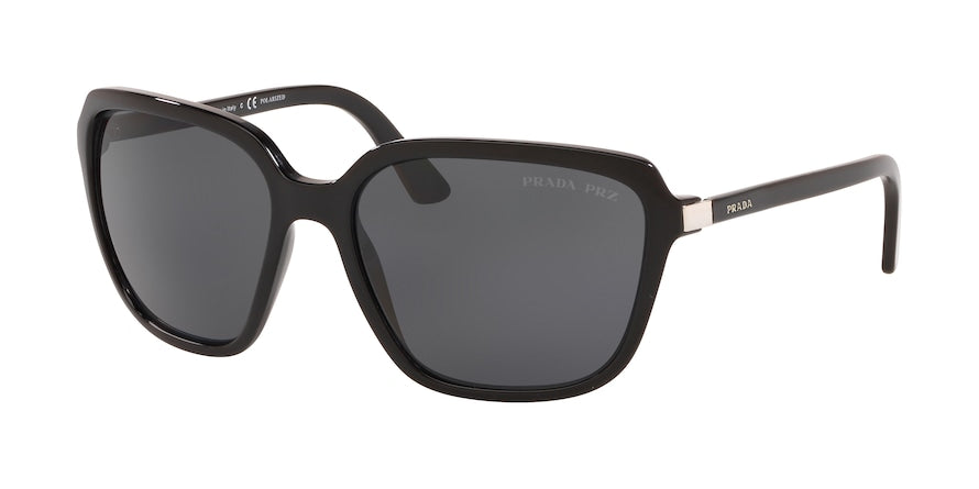 Prada HERITAGE PR10VS Pillow Sunglasses  1AB5Z1-BLACK 58-17-130 - Color Map black