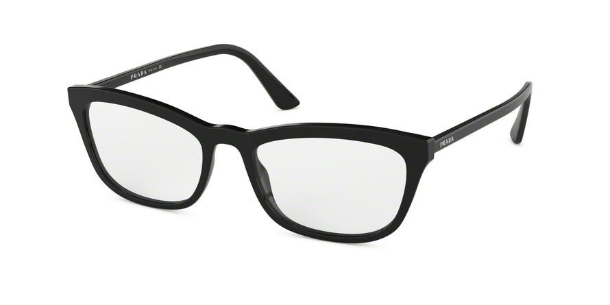Prada CONCEPTUAL PR10VVF Pillow Eyeglasses  1AB1O1-BLACK 54-18-145 - Color Map black