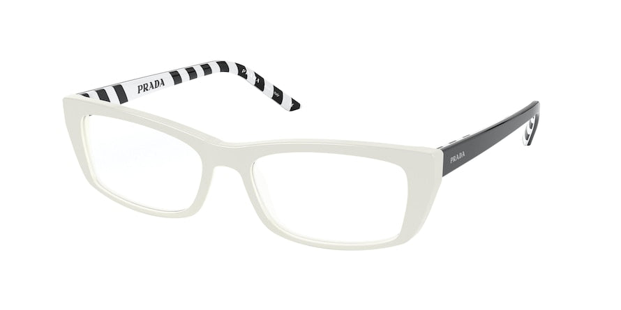 Prada PR10XV Rectangle Eyeglasses  7S31O1-IVORY 54-17-140 - Color Map ivory