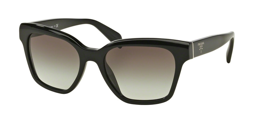 Prada PR11SSF Square Sunglasses  1AB0A7-BLACK 56-18-145 - Color Map black