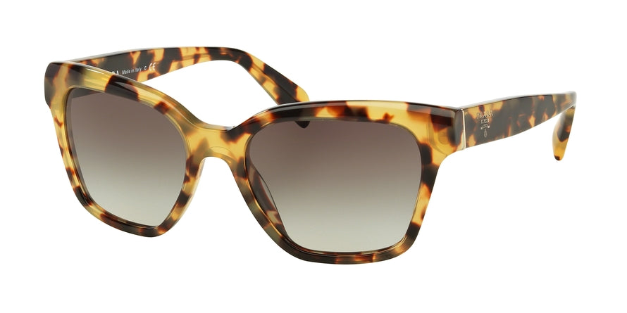 Prada PR11SS Square Sunglasses  7S00A7-MEDIUM HAVANA 53-18-140 - Color Map havana