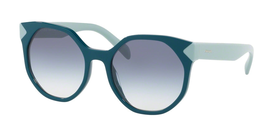 Prada PR11TS Irregular Sunglasses  VIO3C2-GREEN 55-19-140 - Color Map green