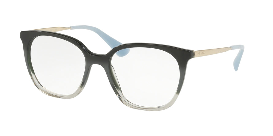 Prada CATWALK PR11TVF Rectangle Eyeglasses  VX41O1-GRADIENT GREY 53-17-140 - Color Map grey