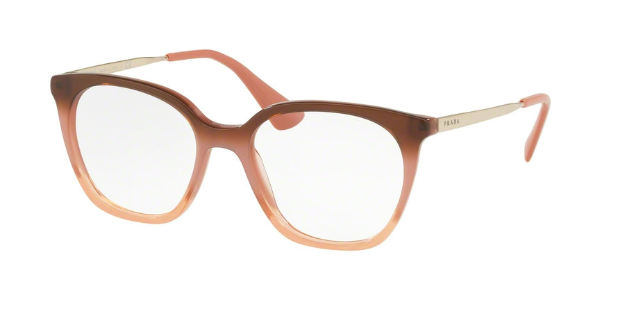 Prada PR11TVF Rectangle Eyeglasses  VX51O1-GRADIENT BORDEAUX 53-17-140 - Color Map bordeaux