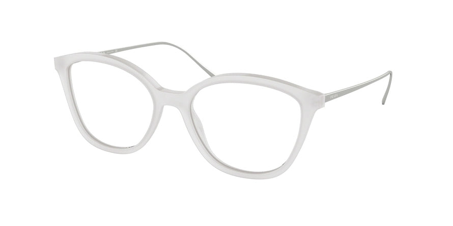 Prada CONCEPTUAL PR11VVF Square Eyeglasses  3171O1-OPAL TRANSPARENT 53-16-140 - Color Map grey