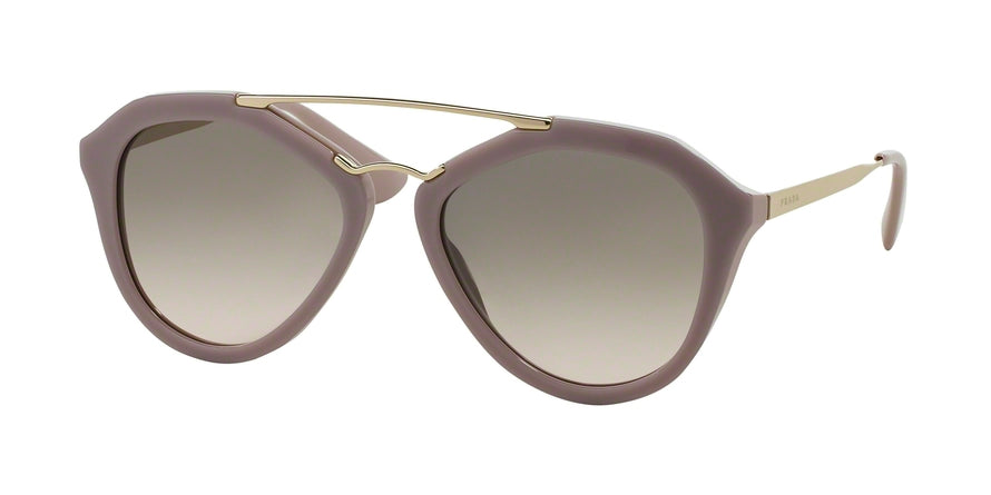 Prada CINEMA PR12QS Pilot Sunglasses  TKP4K0-OPAL PINK/MATTE PINK 54-18-135 - Color Map pink