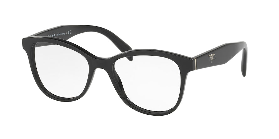 Prada HERITAGE PR12TV Pillow Eyeglasses  1AB1O1-BLACK 53-17-140 - Color Map black