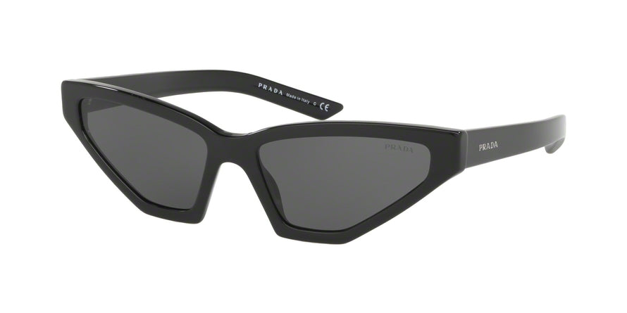 Prada MILLENNIALS PR12VSF Butterfly Sunglasses  1AB5S0-BLACK 57-16-140 - Color Map black