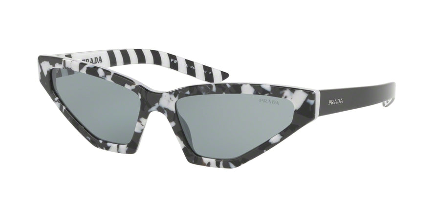 Prada MILLENNIALS PR12VS Butterfly Sunglasses  4433C2-CAMUFLAGE BLACK 57-16-140 - Color Map grey