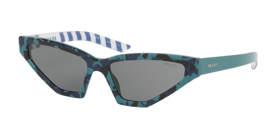 Prada MILLENNIALS PR12VS Butterfly Sunglasses  4456Q0-CAMUFLAGE GREEN 57-16-140 - Color Map green