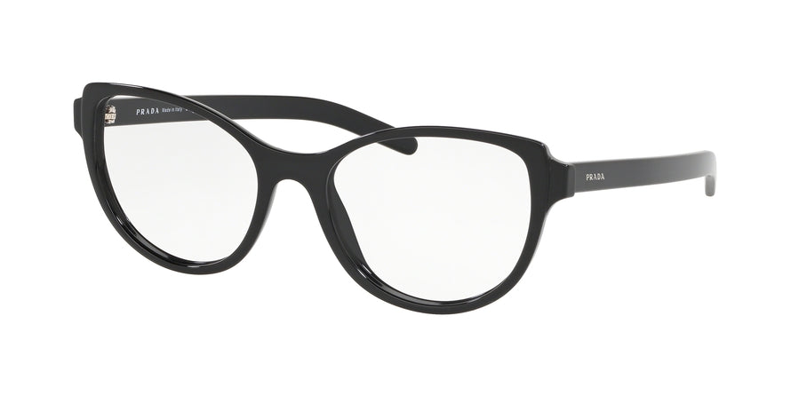 Prada CATWALK PR12VVF Phantos Eyeglasses  1AB1O1-BLACK 54-18-140 - Color Map black